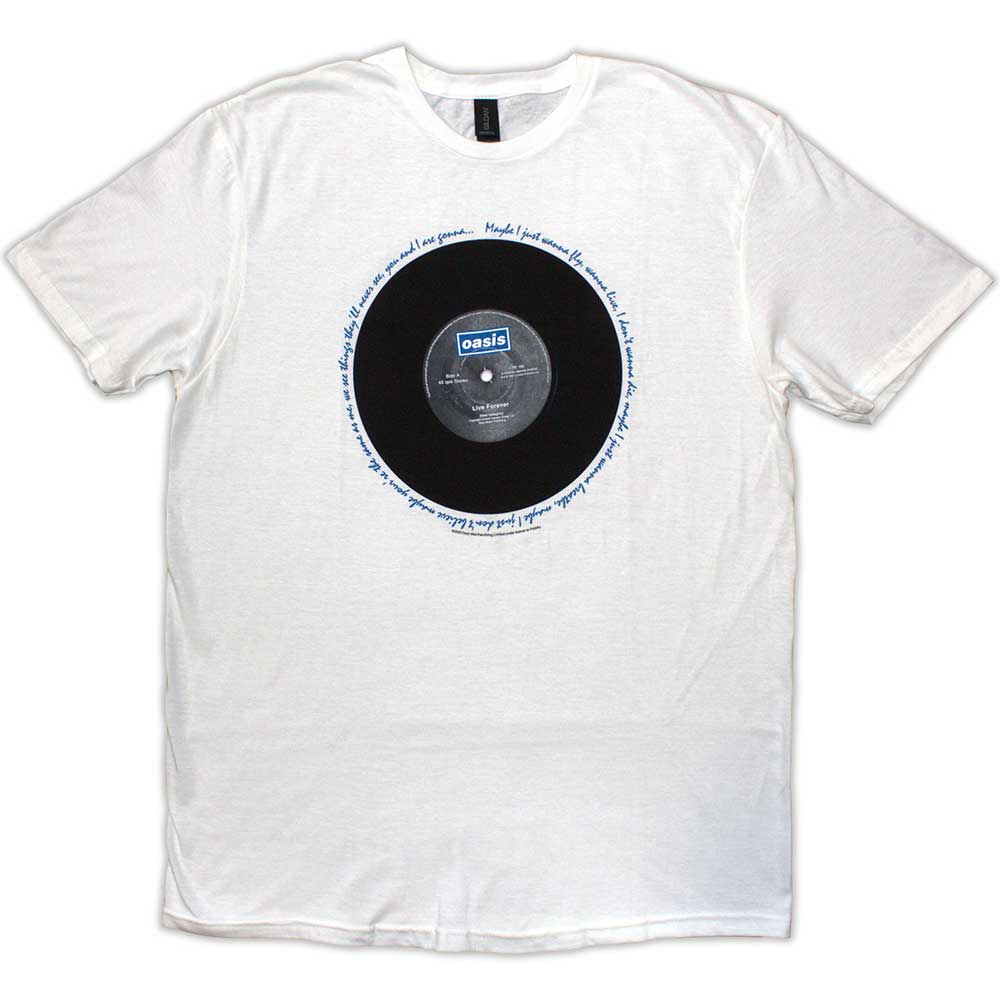Oasis T-Shirt: Live Forever Single