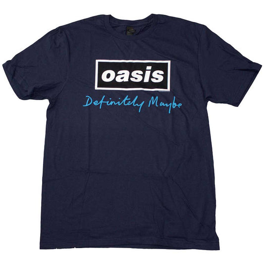 Oasis T-Shirt: Definitely Maybe Text Logo