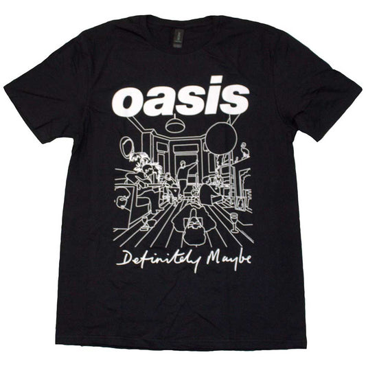 Oasis T-Shirt: Definitely Maybe Line Drawing