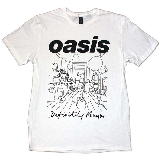 Oasis T-Shirt: Definitely Maybe Line Drawing