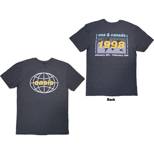 Oasis T-Shirt: 1998 World Tour - USA/Canada