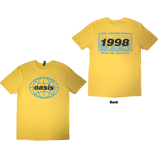 Oasis T-Shirt: 1998 World Tour - South America