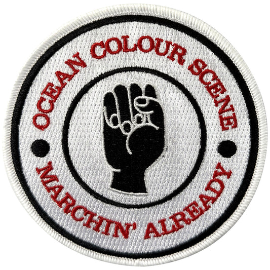 Ocean Colour Scene Woven Patch: Marchin' Fist