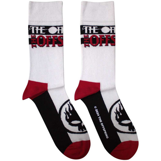 The Offspring Socks: Flaming Skull Logo