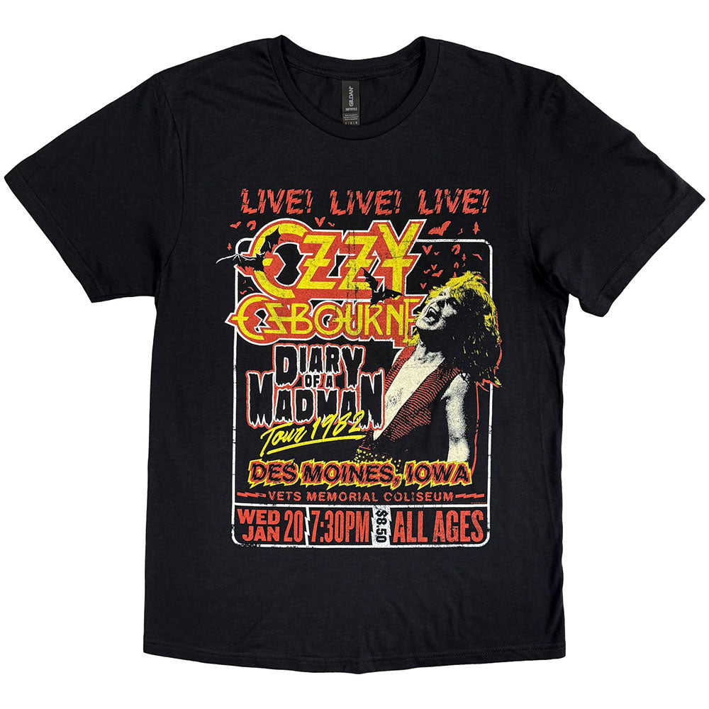 Ozzy Osbourne T-Shirt: Diary of a Madman Tour