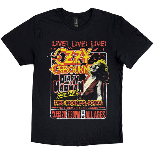 Ozzy Osbourne T-Shirt: Diary of a Madman Tour