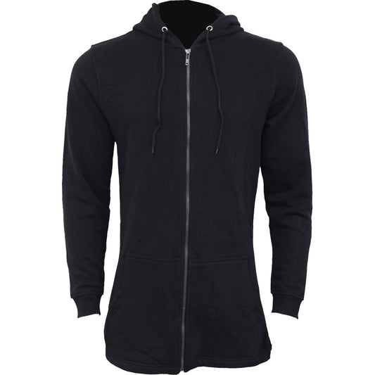 Spiral Ladies Fish Tail Zipped Hoodie: Plain