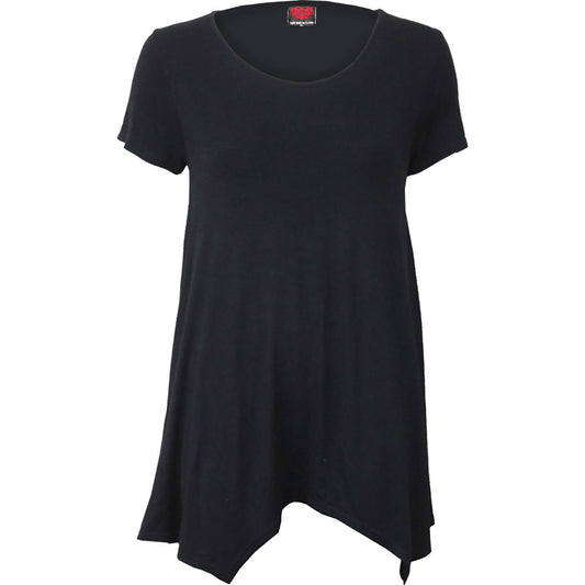 Spiral Ladies Smock Tunic Casual Top: Plain