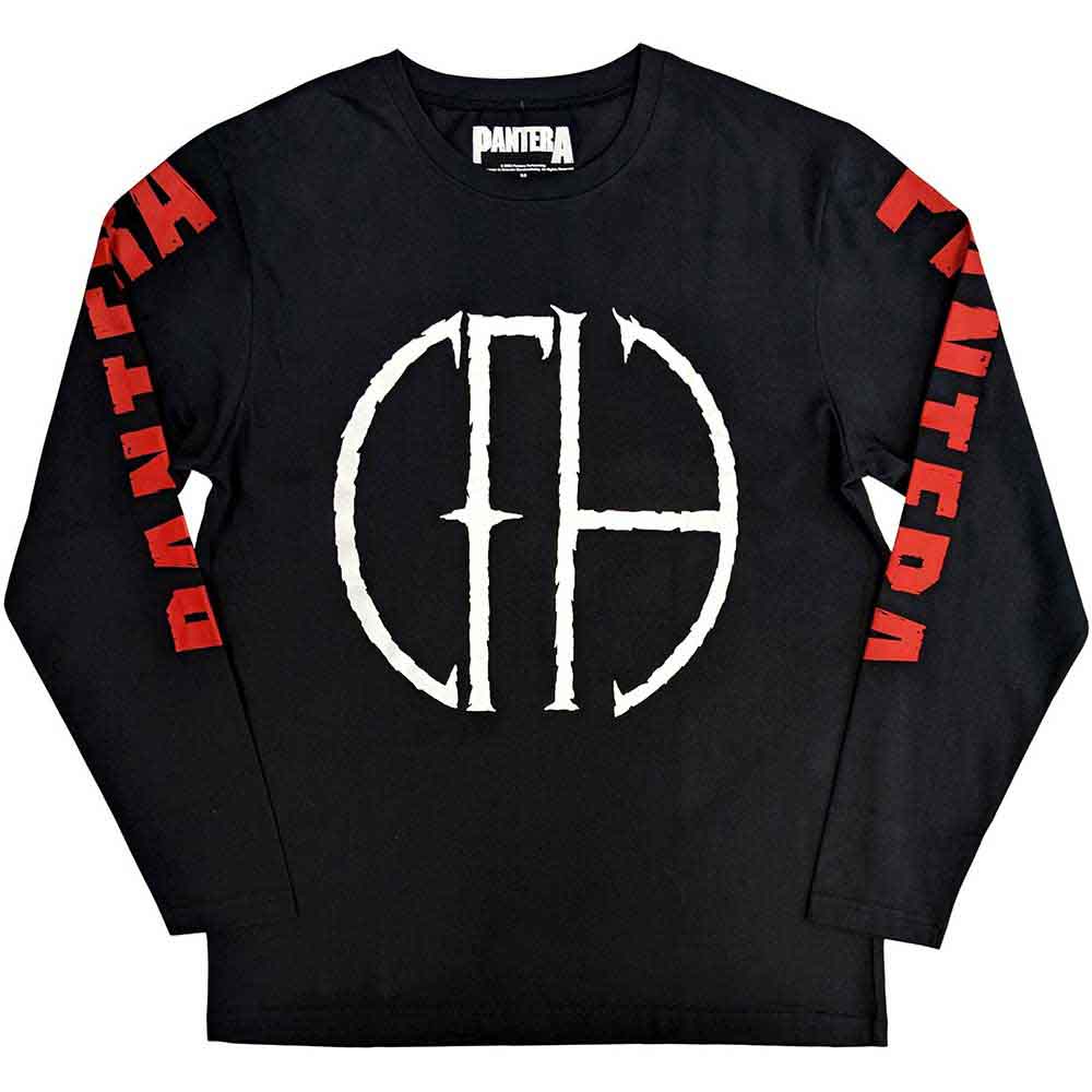 Pantera Long Sleeve T-Shirt: Frayed Logo