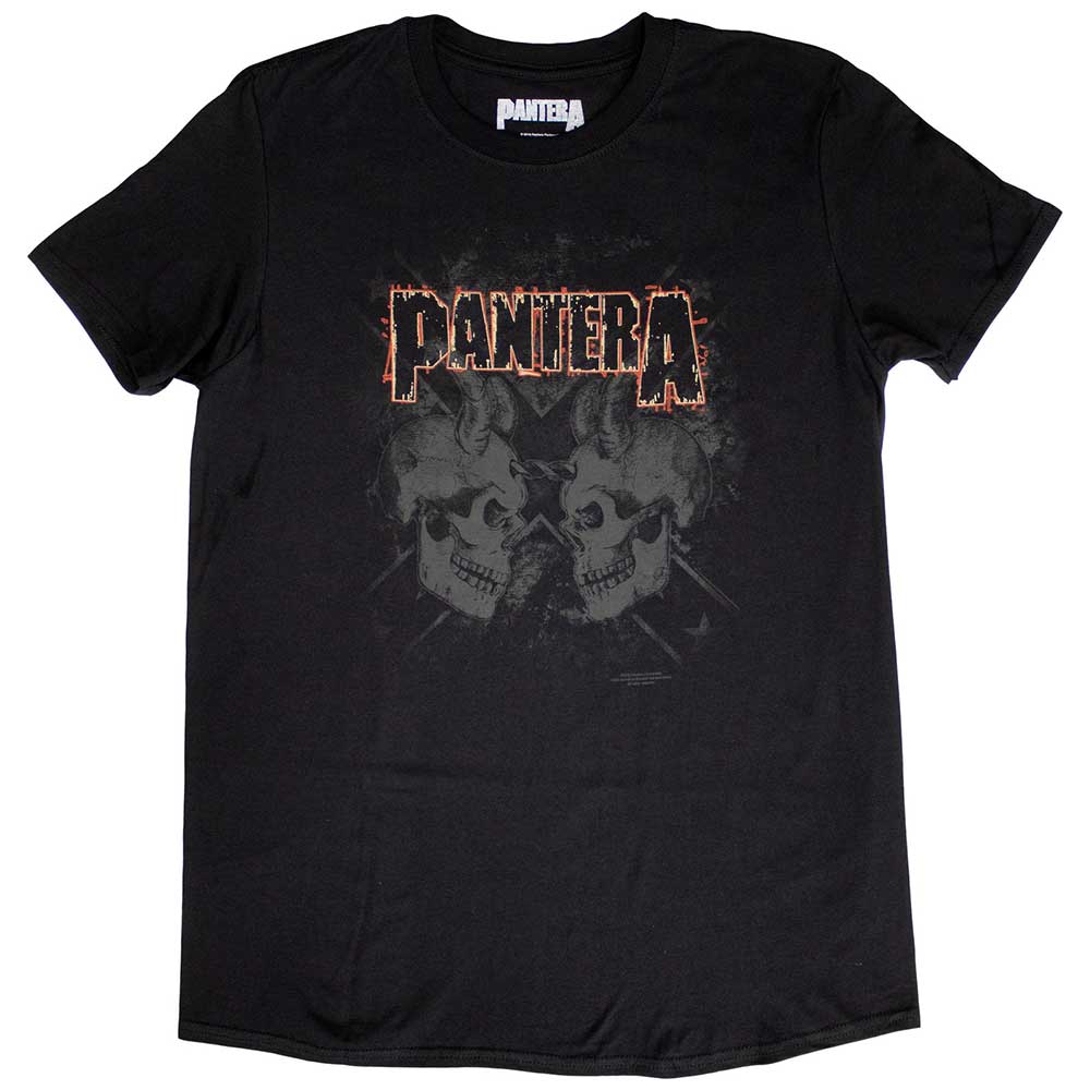 Pantera T-Shirt: Watermarked Skulls