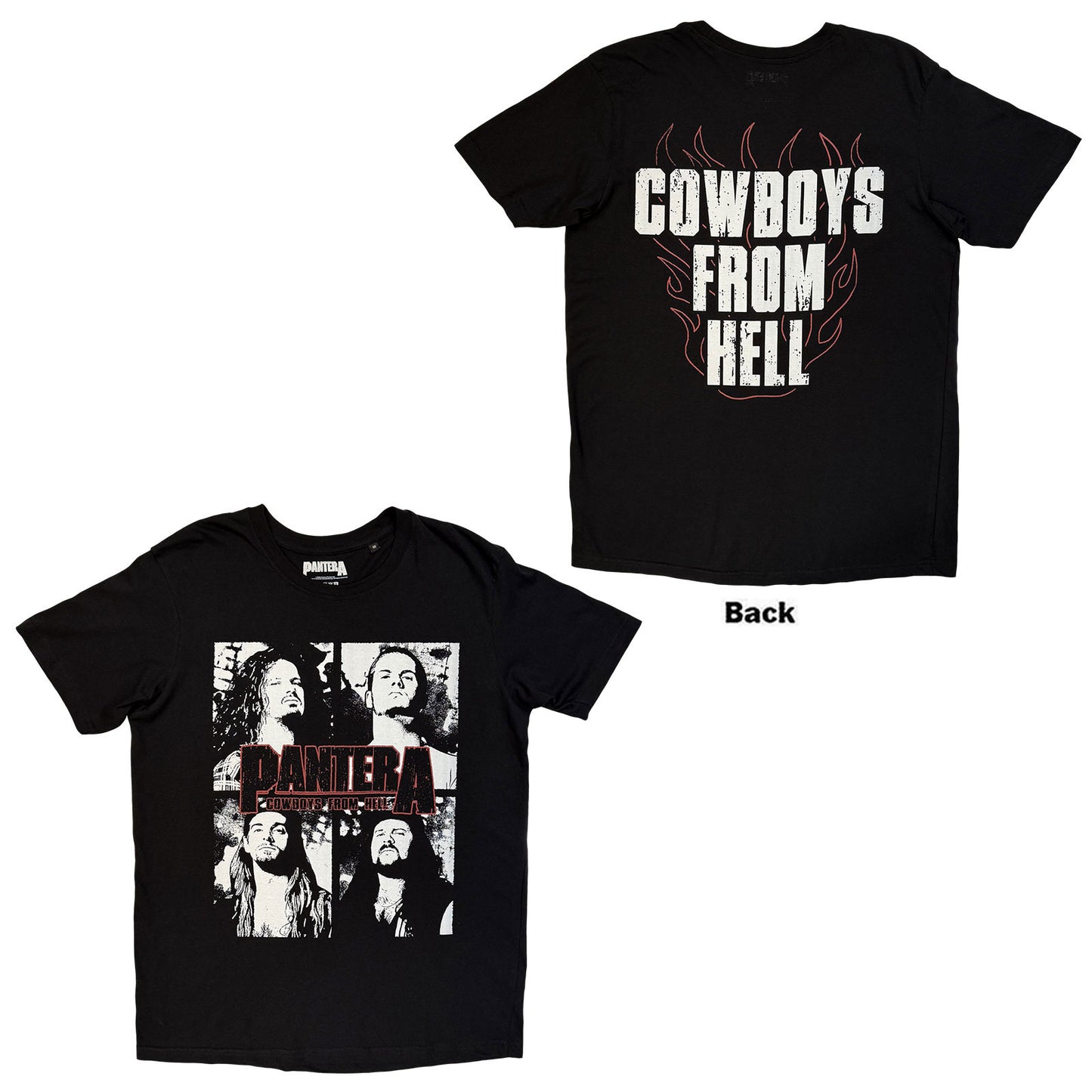 Pantera T-Shirt: Cowboys From Hell Flames