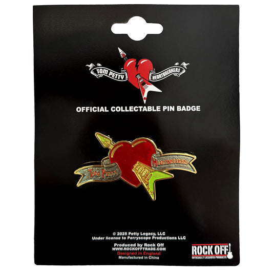 Tom Petty & The Heartbreakers Badge: Flying Heart