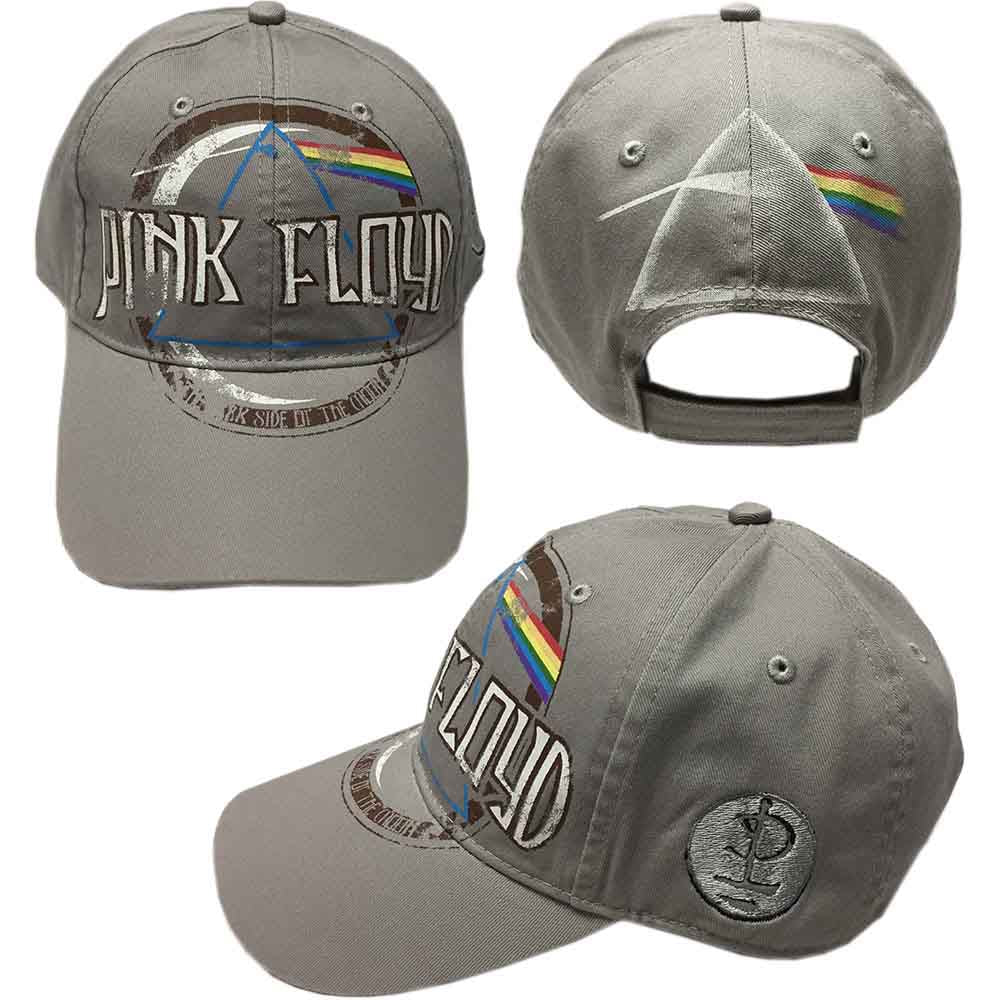 Pink Floyd Baseball Cap: Dark Side of the Moon Album Distressed