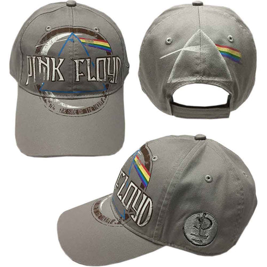 Pink Floyd Baseball Cap: Dark Side of the Moon Album Distressed