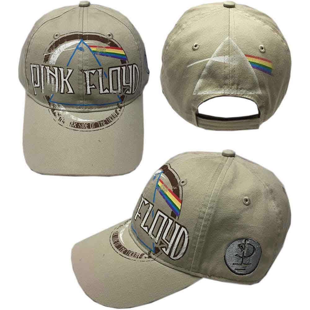 Pink Floyd Baseball Cap: Dark Side of the Moon Album Distressed