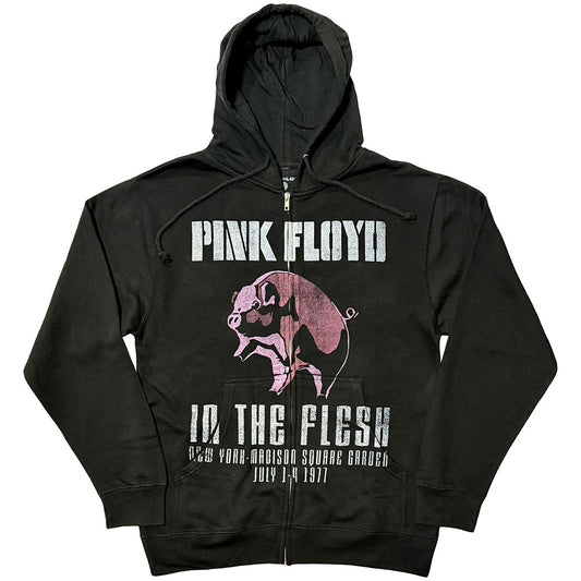 Pink Floyd Zipped Hoodie: In The Flesh