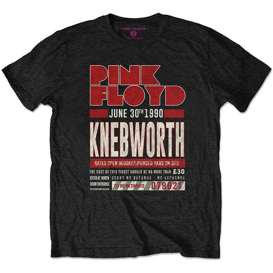 Pink Floyd T-Shirt: Knebworth '90 Red