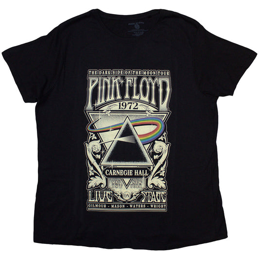 Pink Floyd Ladies T-Shirt: Carnegie Hall Poster