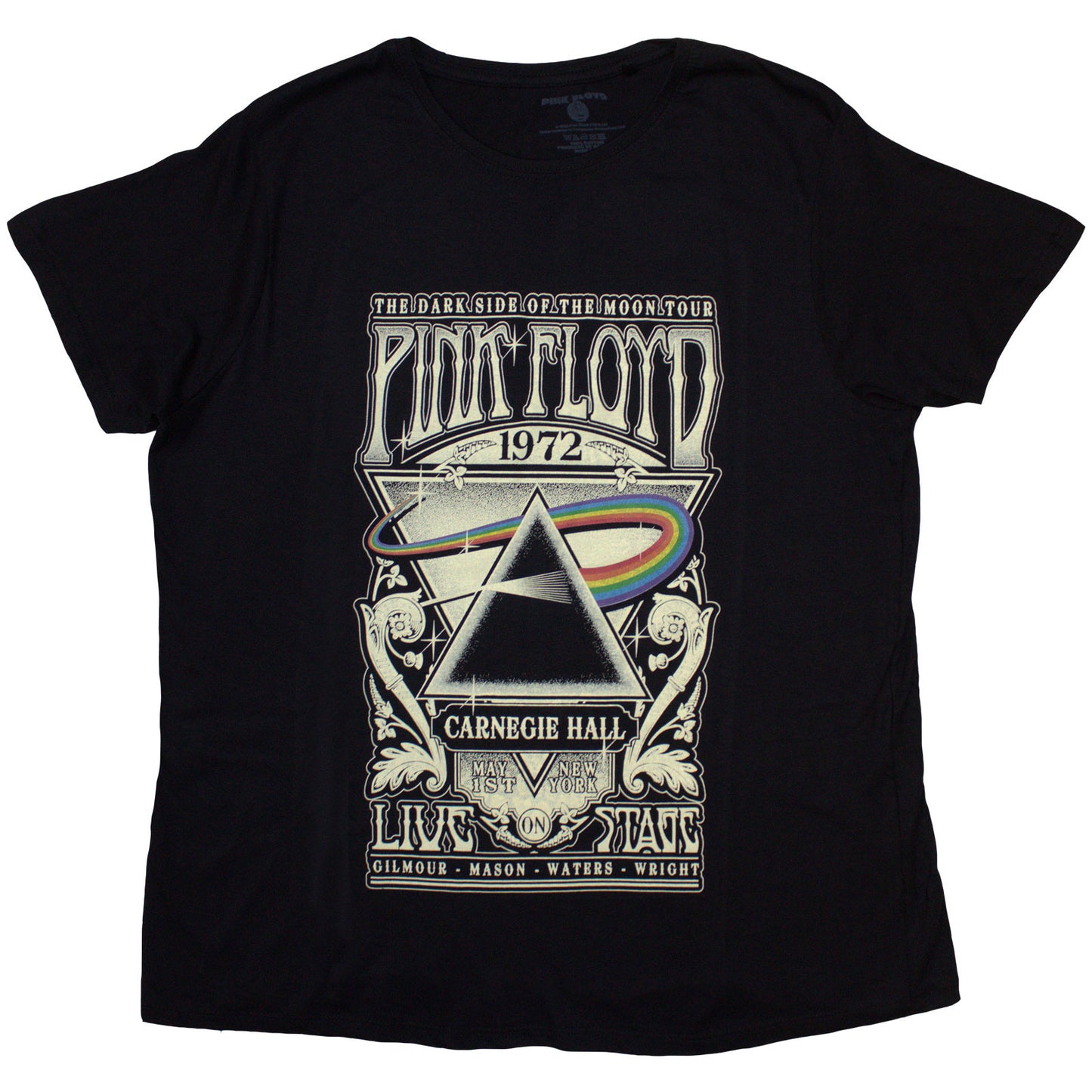 Pink Floyd Ladies T-Shirt: Carnegie Hall Poster