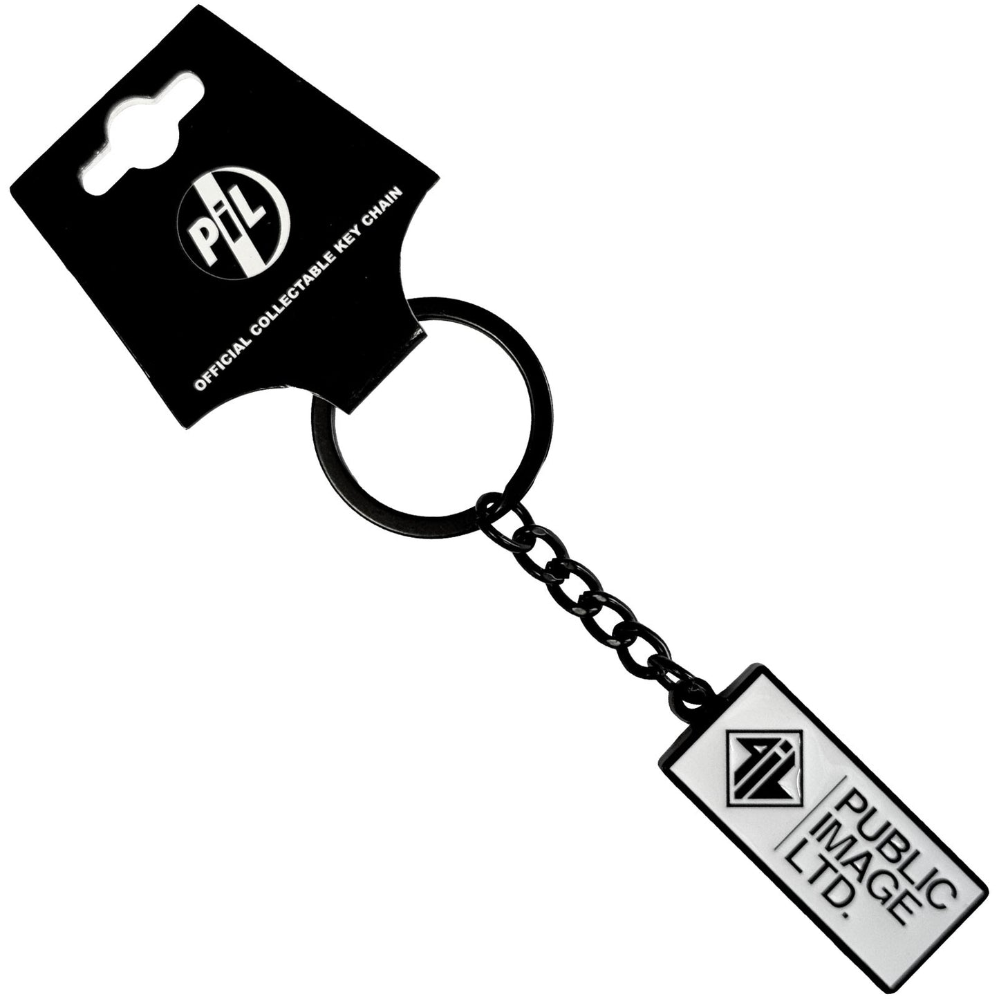 PIL (Public Image Ltd) Keychain: New Logo Stacked Text