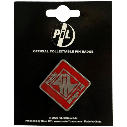 PIL (Public Image Ltd) Badge: New Logo Red
