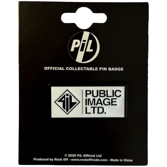 PIL (Public Image Ltd) Badge: New Logo Stacked Text