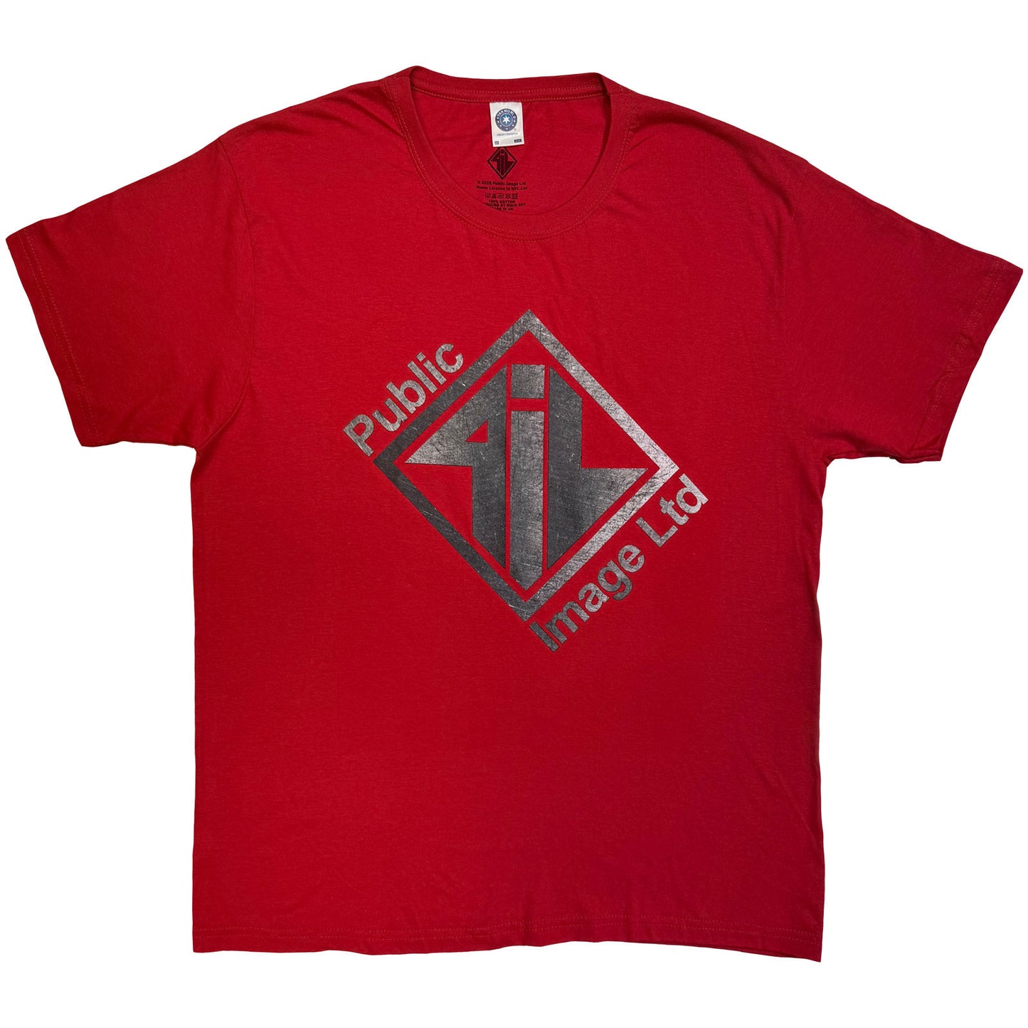 PIL (Public Image Ltd) T-Shirt: Brushed Steel Logo & Text