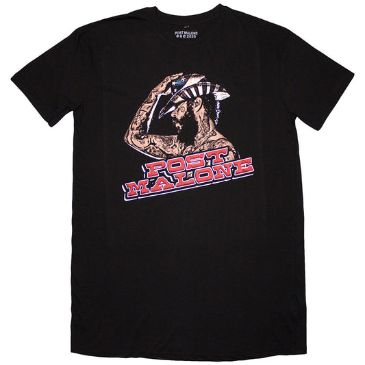 Post Malone Ladies T-Shirt Dress: Cowboy Hat