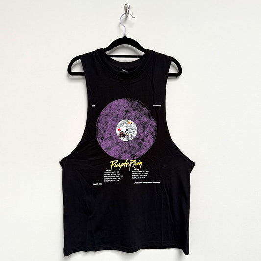Prince Vest T-Shirt: Purple Rain Disc