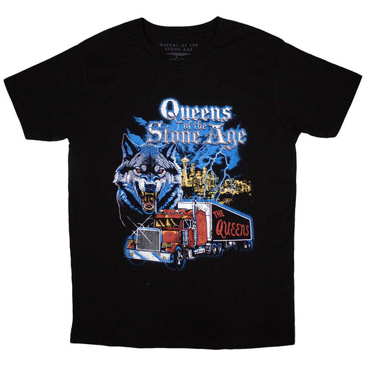 Queens Of The Stone Age T-Shirt: Wolf Skyline