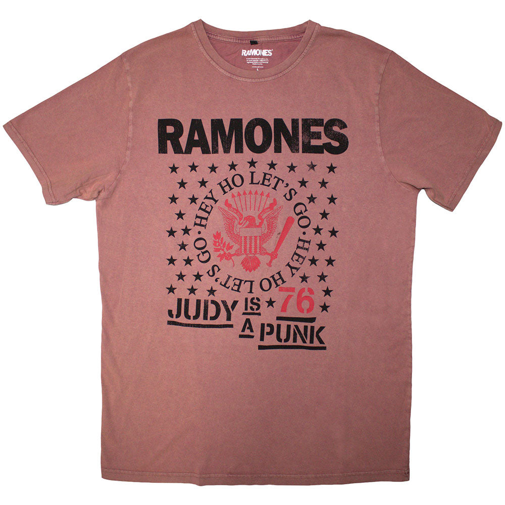 Ramones Stone Wash T-Shirt: Hey Ho Judy