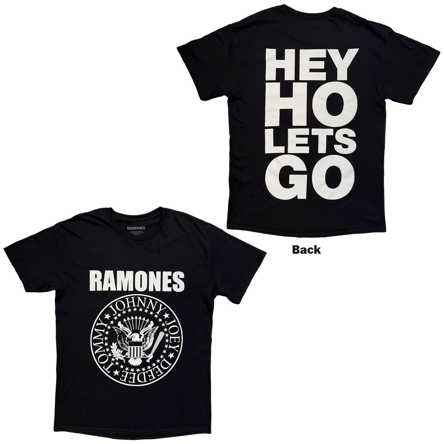 Ramones T-Shirt: Hey Ho (Front & Back)