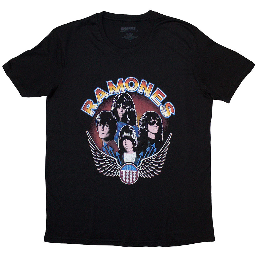 Ramones Ladies T-Shirt: Vintage Wings Photo