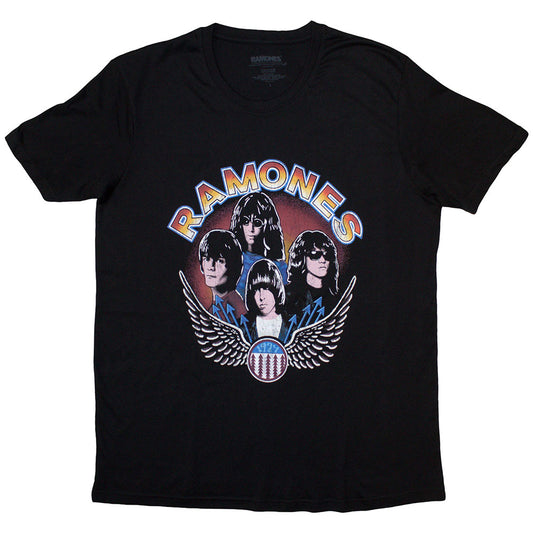 Ramones Ladies T-Shirt: Vintage Wings Photo