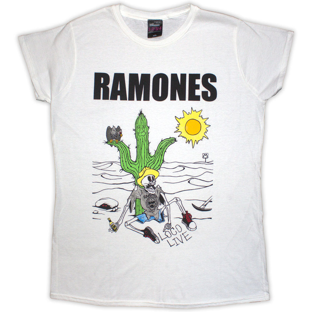 Ramones Ladies T-Shirt: Loco Live