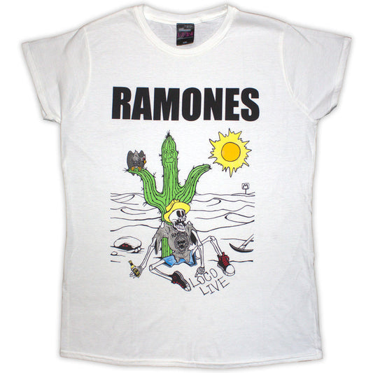 Ramones Ladies T-Shirt: Loco Live