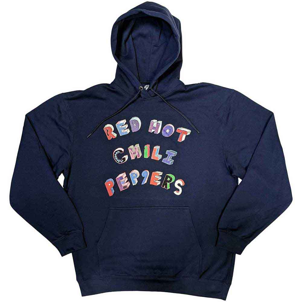 Red Hot Chili Peppers Pullover Hoodie: Colourful Letters