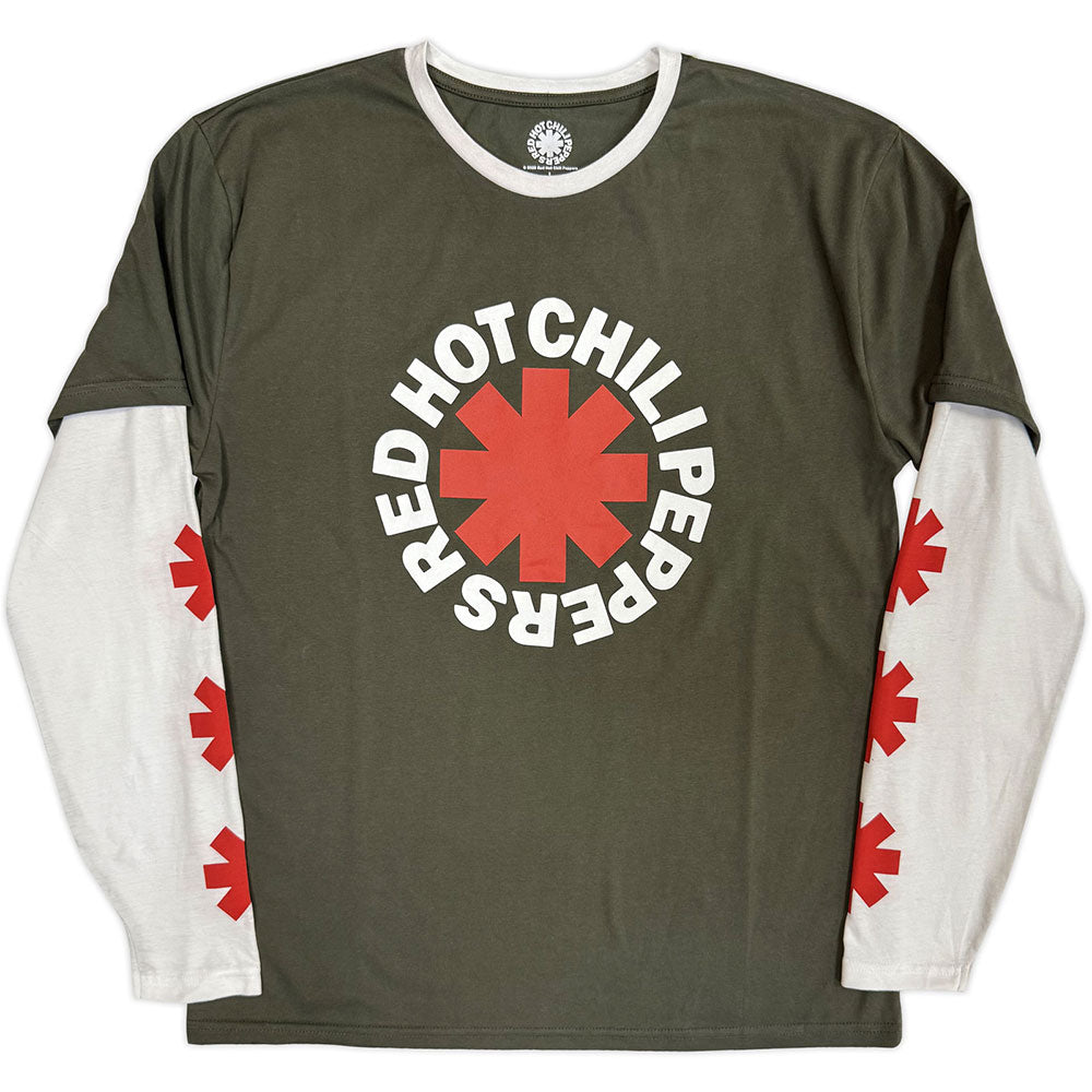 Red Hot Chili Peppers Layered Long Sleeve T-Shirt: Classic Asterisk
