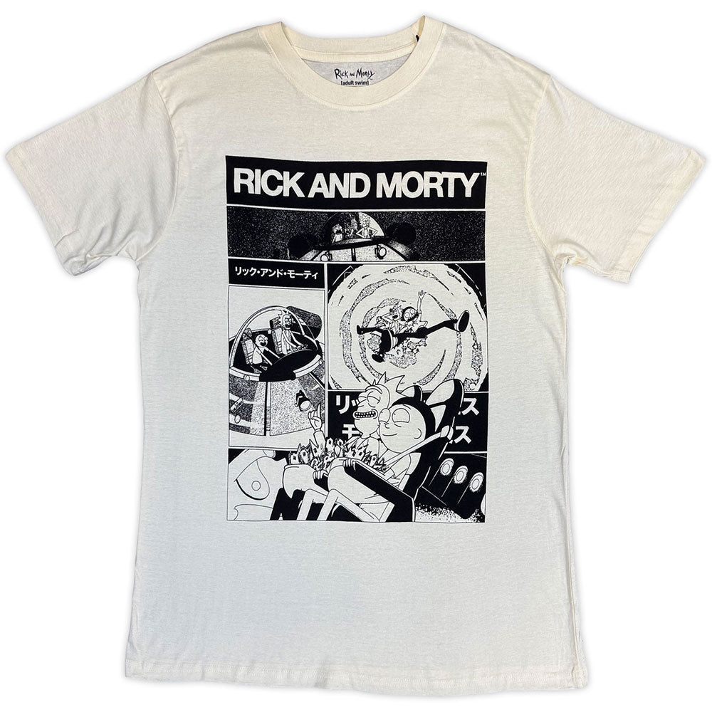 Rick & Morty T-Shirt: Black And White Collage