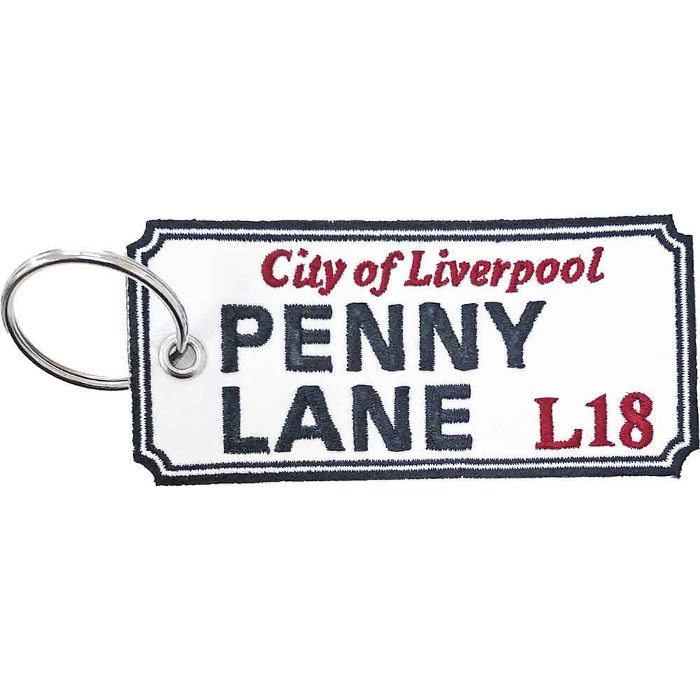 Rock Off Patch Keychain: Penny Lane Liverpool Sign