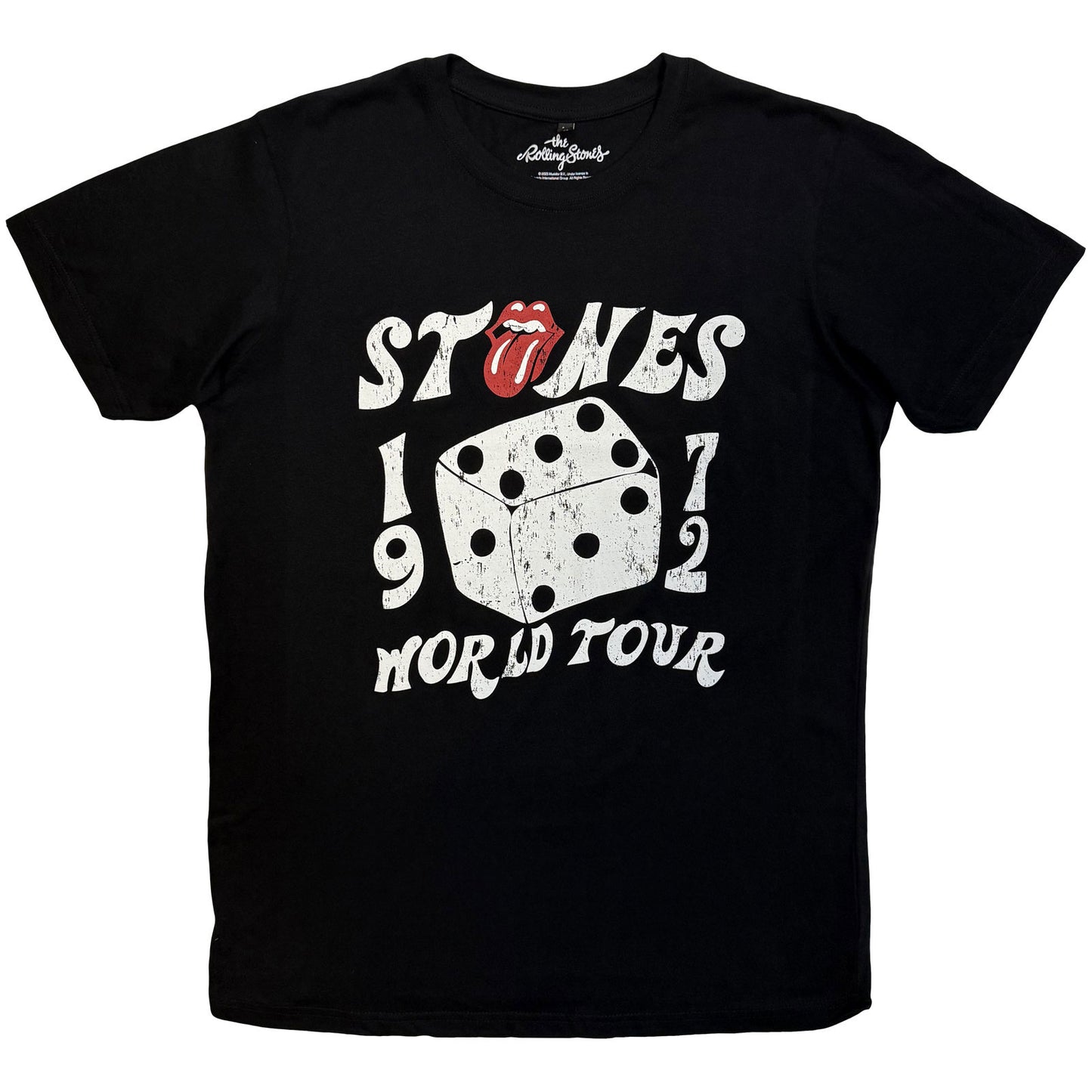 The Rolling Stones Premium Carbon T-Shirt: Dice Tour '72