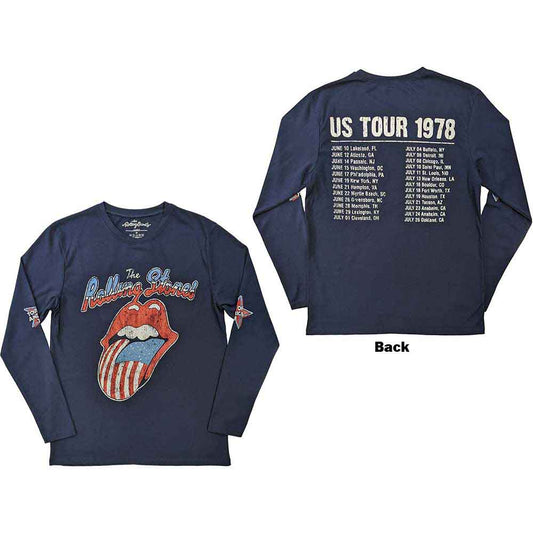 The Rolling Stones Long Sleeve T-Shirt: US Tour '78