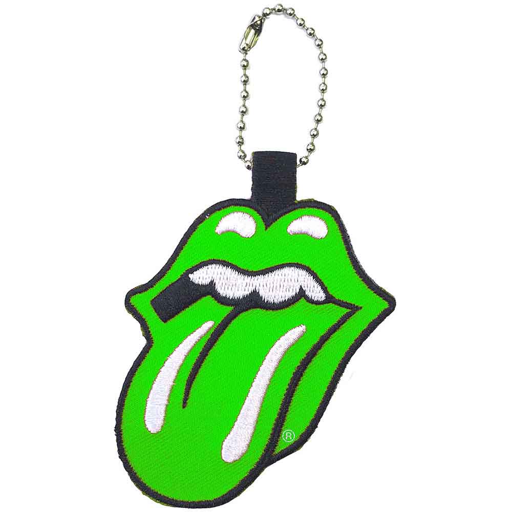 The Rolling Stones Patch Keychain: Classic Tongue