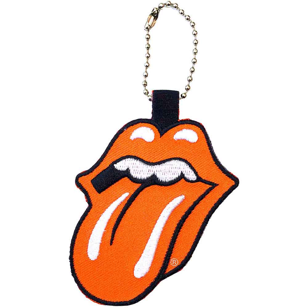 The Rolling Stones Patch Keychain: Classic Tongue
