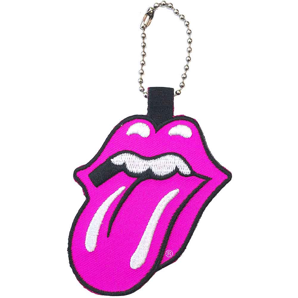 The Rolling Stones Patch Keychain: Classic Tongue