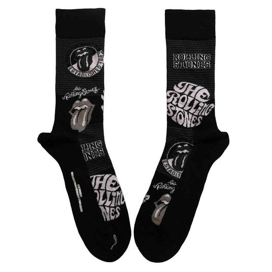The Rolling Stones Socks: Mono Logos