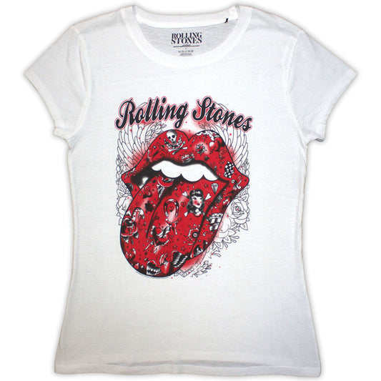 The Rolling Stones Ladies T-Shirt: Tattoo Flash