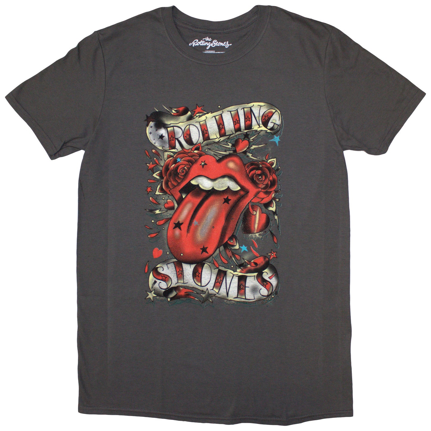 The Rolling Stones Ladies T-Shirt: Tongue & Stars