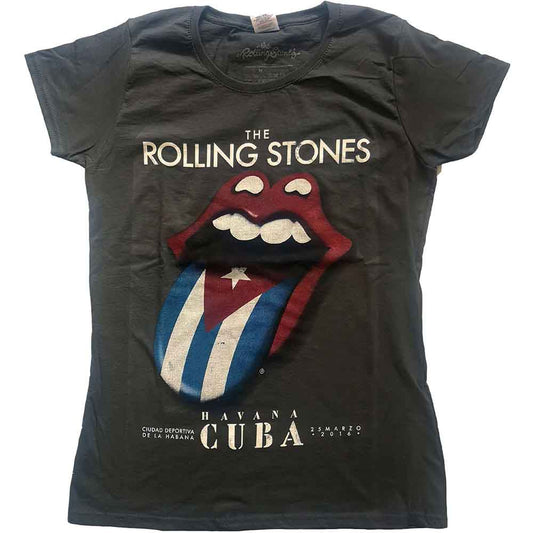 The Rolling Stones Ladies T-Shirt: Havana Cuba