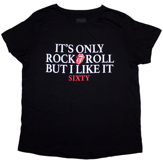 The Rolling Stones Ladies T-Shirt: Sixty It's only R&R but I like it Foiled Print